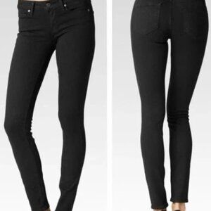 PAIGE Transcend - Verdugo Ultra Skinny Jeans (Black Shadow) - Size 30 / 8 /10